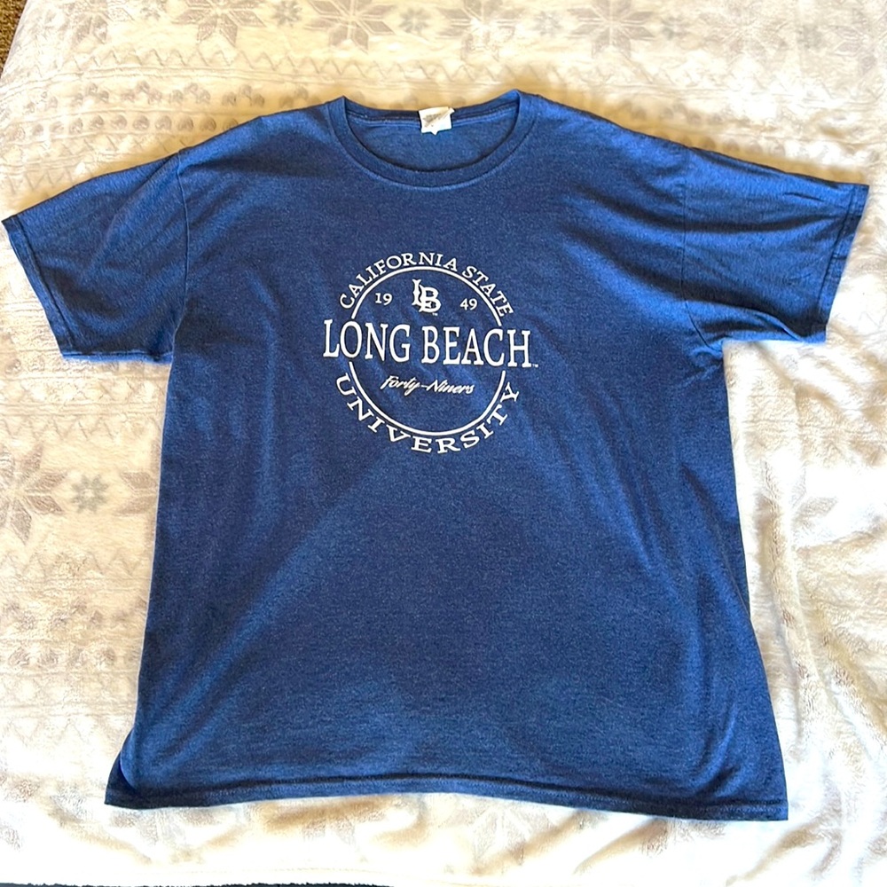 CSULB Cal State Long Beach men’s t-shirt Large heather blue